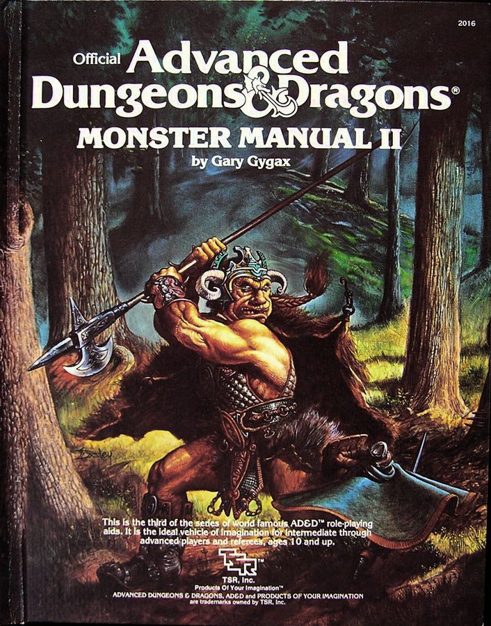 Monster Manual II cover art by Jeff Easley